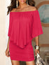 Mini Off Shoulder Sexy Dresses  Beach Casual Dress - ROUTINE FASHION